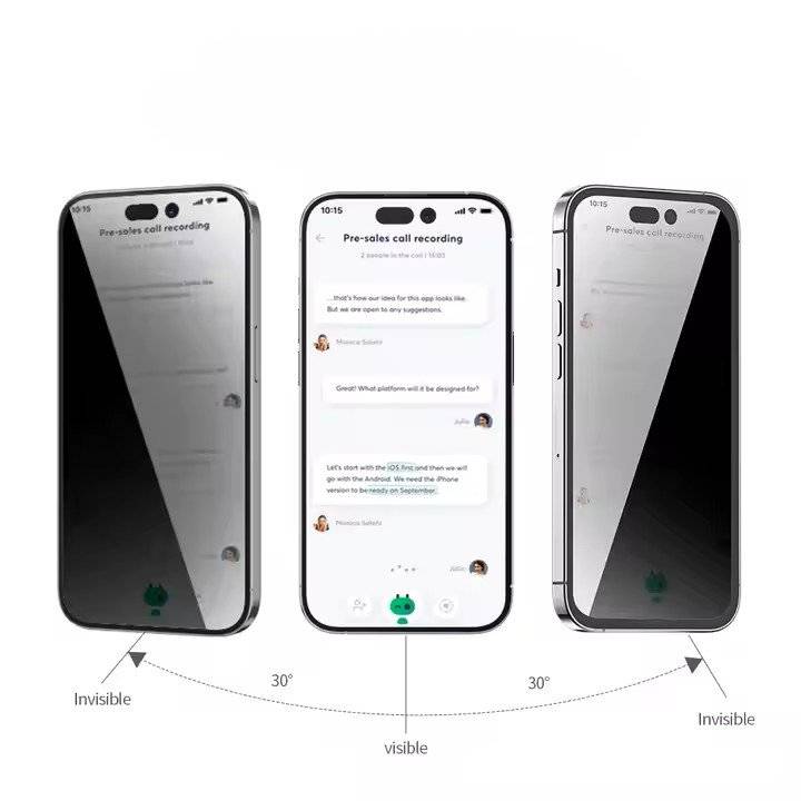 Folie Sticlă Privacy iPhone 16 | King Protection